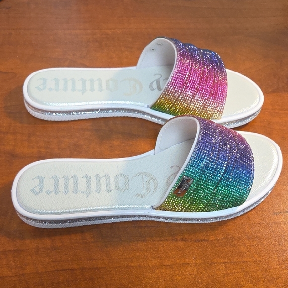 Juicy Couture Glitter Gradient Slides - Picture 12 of 16